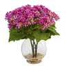Daisy Artificial Arrangement in Fluted Vase