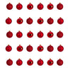 Holiday Christmas 30 Count 2.5” Shatterproof Ornament Set with Re-Useable Storage Container