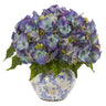 Hydrangea Artificial Arrangement in Floral Design Vase