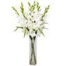 Large Gladiola w/Cylinder Vase Silk Arrangement