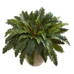 Marginatum Artificial Plant in Sand Colored Planter