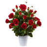 Rose Bush in Swirl Planter