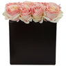 Roses Arrangement in Black Vase