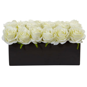 Roses in Rectangular Planter
