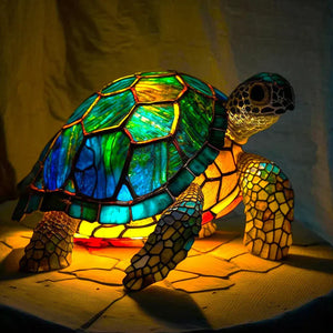 Tiffany Style Animal Table Lamp Stained Glass Bedside Light E26/E12