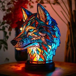 Tiffany Style Animal Table Lamp Stained Glass Bedside Light E26/E12