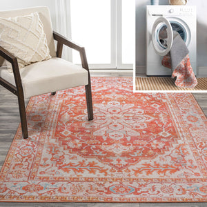 Asa Ornate Medallion Machine - Washable Area Rug - Tuesday Morning - Area Rugs