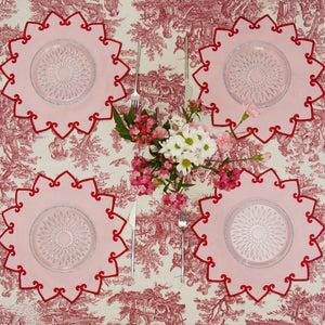 Ashbury Pink Crown Fabric Placemat