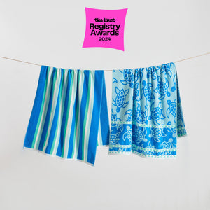 Cotton Velour Beach Towels 2-Pack - Maui Collection