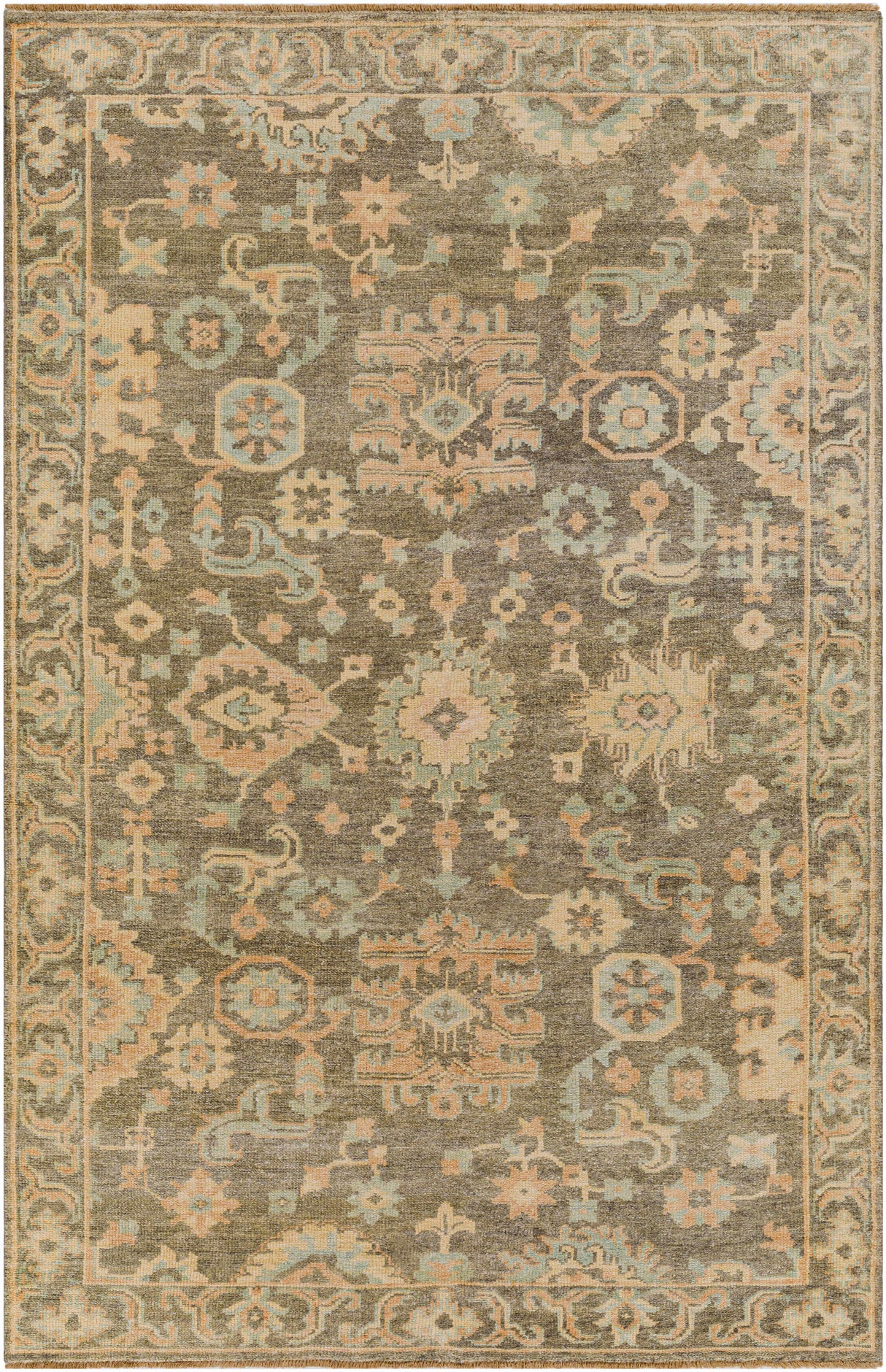 Asotin Hand Knotted Wool Area Rug