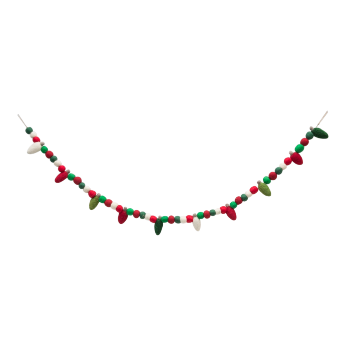 Holiday Felt Ball Garland - 5 Feet long