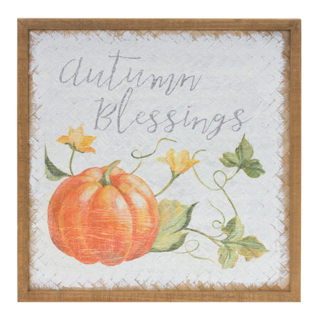 Autumn Blessing Pumpkin Sign (Set of 2) - Tuesday Morning - Wall Signs