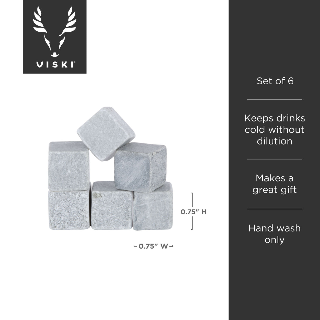 Glacier rocks® soapstone cubes by viski®