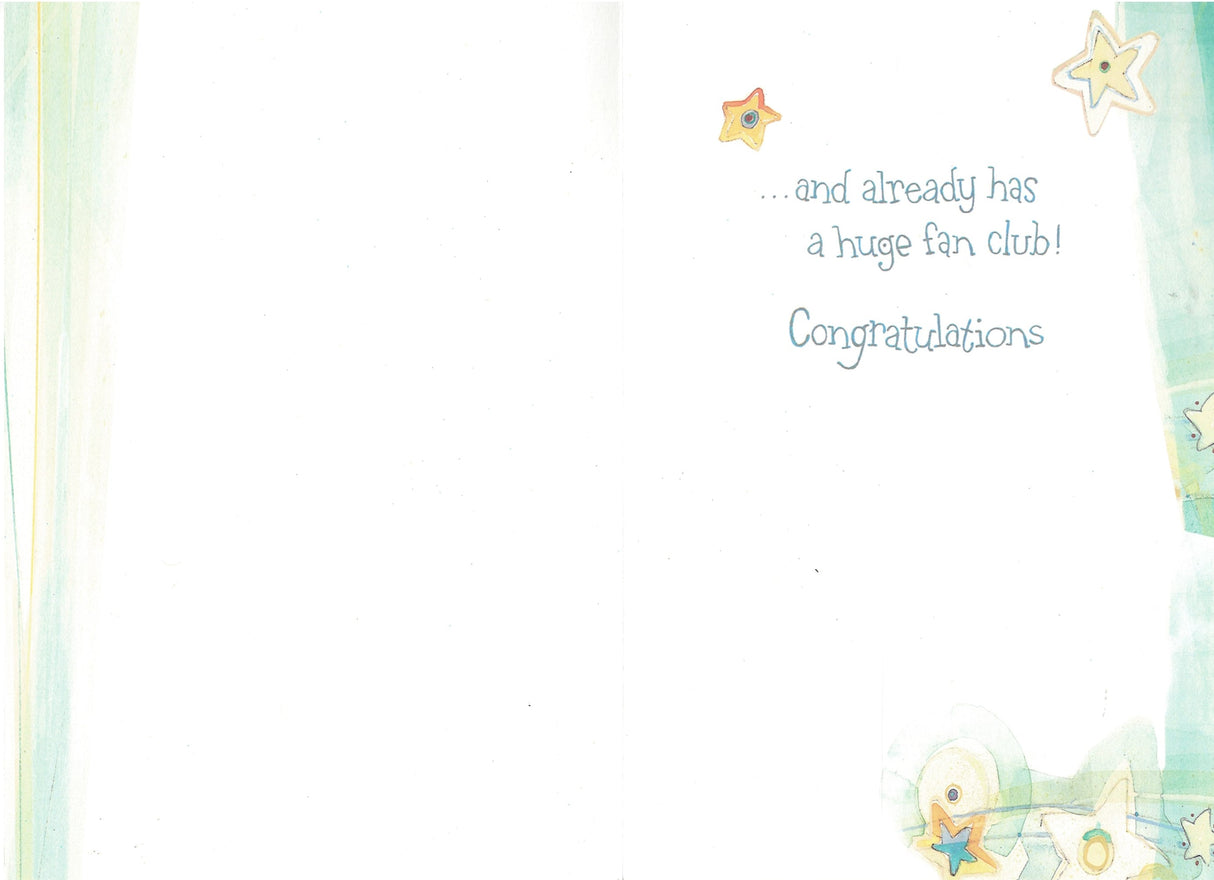 A Star is Born   - New Baby Card