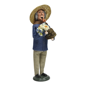 Gardening Man with Pipe