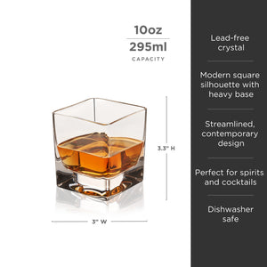 Braque Crystal Rocks Glasses