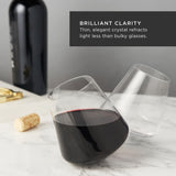 Rolling crystal wine glasses viski®