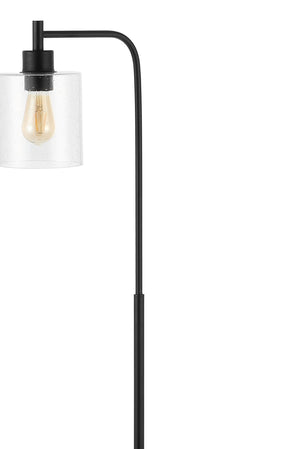 Axel iron/seeded glass farmhouse industrial led floor lamp - Tuesday Morning - Floor Lamps
