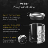 Paragon stainless steel rocks tumbler in platinum viski®