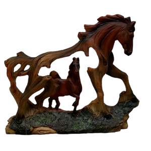 Brown Horse In A Horse Figurine