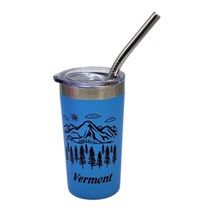 Vermont Green Mountains Stainless Steel 2oz Shooter - Blue