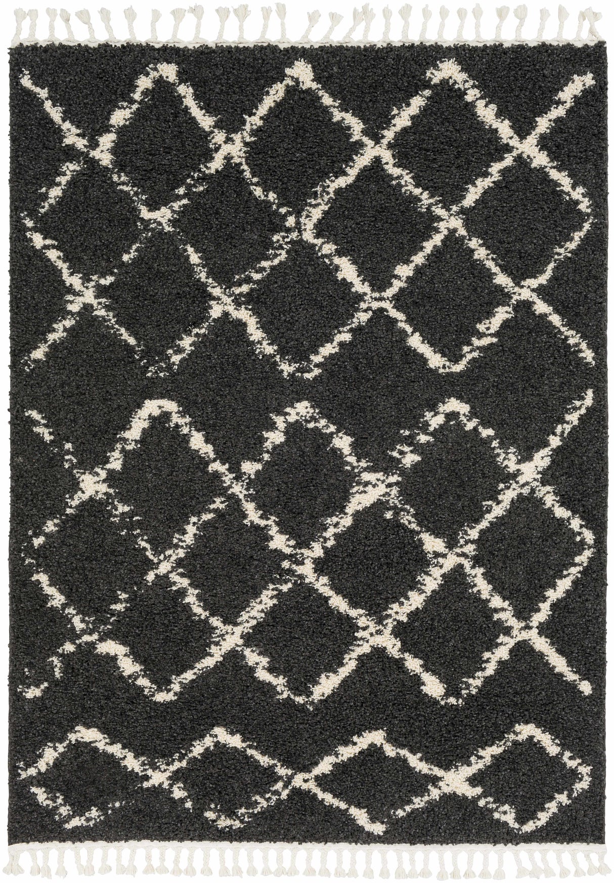 Wallagrass Black Moroccan Shag Rug