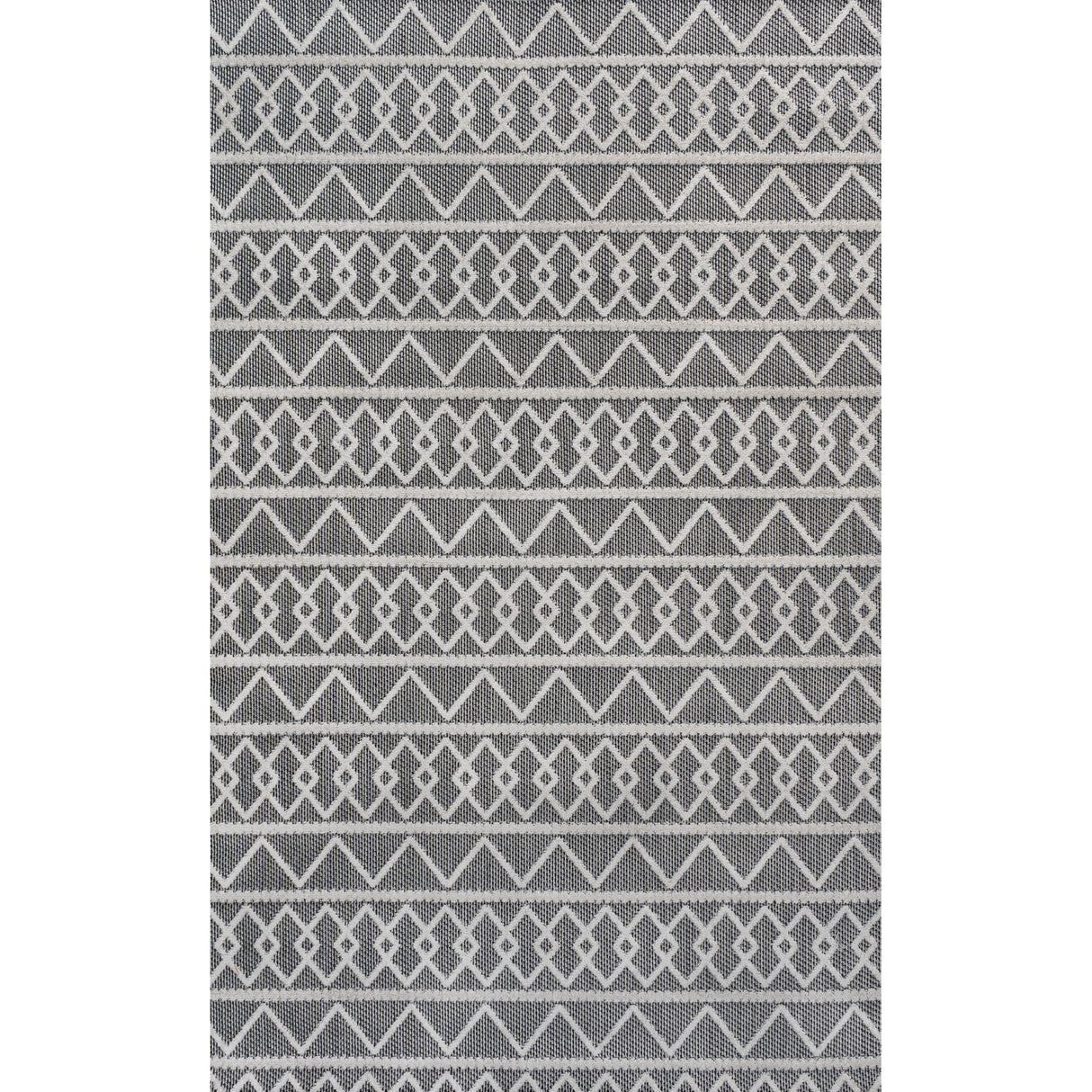 Aylan high - low pile knotted trellis geometric indoor/outdoor area rug - Tuesday Morning - Outdoor Rugs