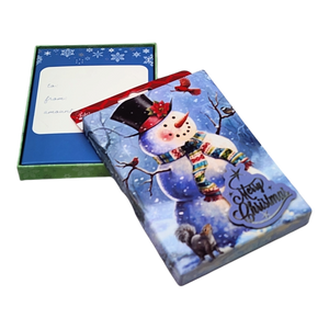 Gift Card Box - Rectangle - Snowman