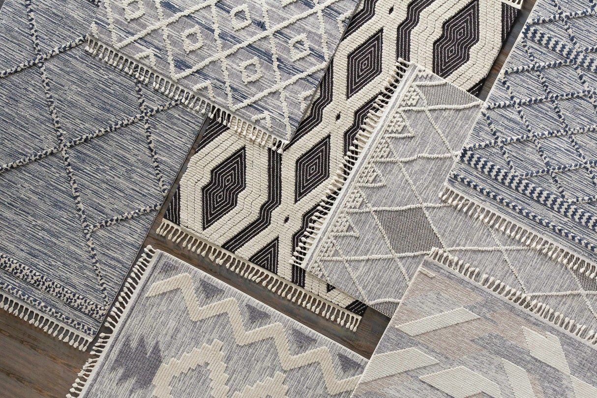 Norvelt High/Low Pile Rug with Tassels