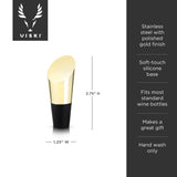 Gold heavyweight bottle stopper by viski®