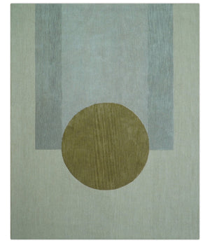 Azure Custom Made Modern Design Beige And Gray Hand Tufted Wool Rug