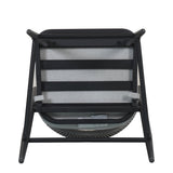 Outdoor 26' Counter Height Metal Frame Counter Stools with Scallop-shaped Backrest & Water-resistant Cushions, Set of