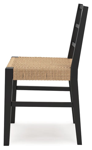 Isanti - Dining Room Side Chair (Set of 2) - Light Brown / Black