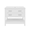 Bathroom Vanity With Ceramic Sink, Tip Out Tray & 2 Full Extension Drawers