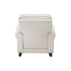 Elvin - Rocking Chair - Beige Fabric