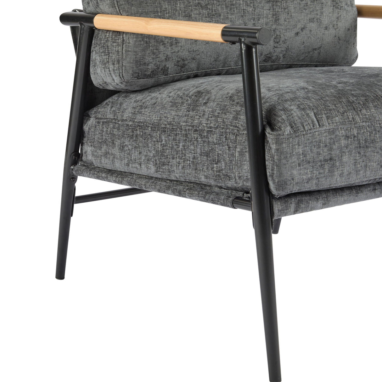 Modern Accent Chair With Cushions, Cozy Seating