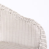 Ladd Outdoor Metal Wicker Barstool Light Gray Faux Wicker Set of 2