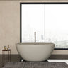 55 Inch Freestanding Solid Surface Soaking Bathtub