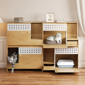 2-Piece Modern 2 IN 1 Cat Furniture Set