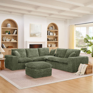 Sectional Sofa With Moveable Ottoman