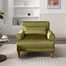 Elegant Circular Armrests Arm Chair with Ergonomic Lumbar Support