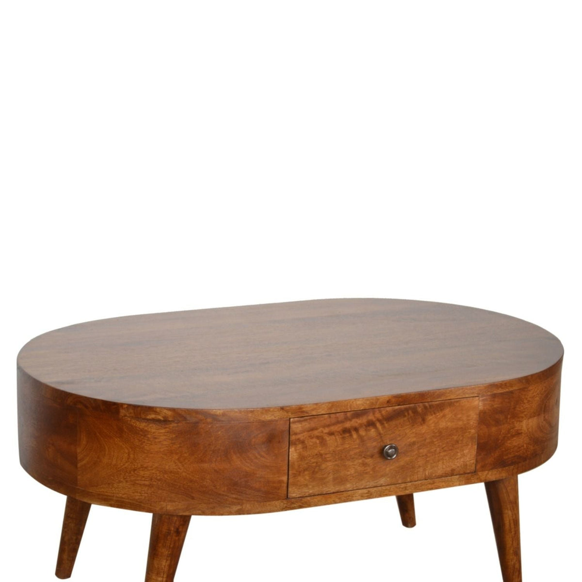 Rounded Wood Table