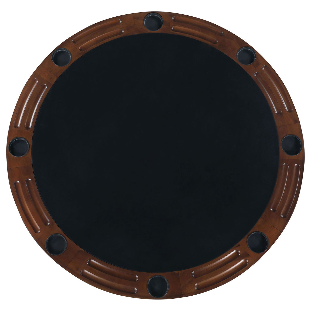 Calloway - Round Game Table With Pedestal Base - Dark Brown