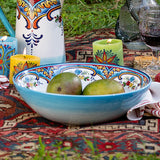 Zanzibar 13" Handcrafted Stoneware Serving Bowl