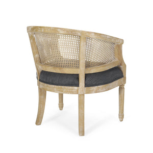 Curved Backrest Accent Chair