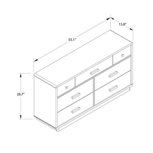Valencia - 7 Drawer Wide Dresser - Taupe