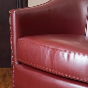 Enigmatica Upholstered Club Chair with Nailhead Trim
