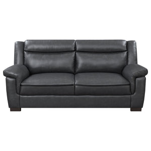 Borden - 2 Piece Living Room Set With Smooth Upholstery - Gray