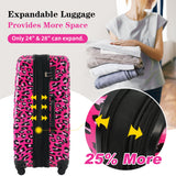 Hardshell Luggage Sets 3 pcs Spinner Suitcase with TSA Lock Lightweight Luggages