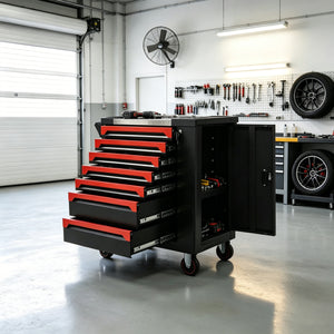 7 Drawer SPCC Rolling Tool Chest with 258-Piece Complete Tool Set